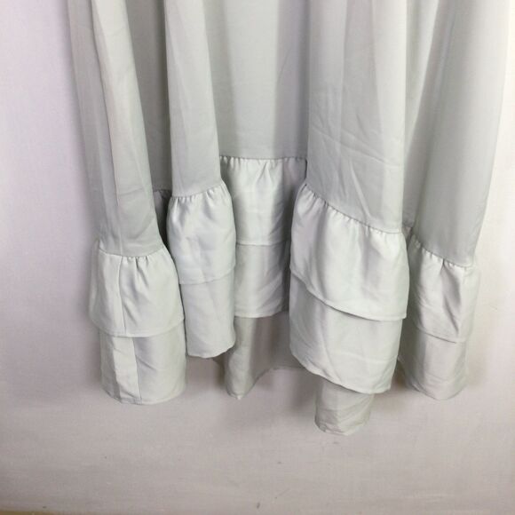 Universal Standard Womens Ruffle Slip Dress Sleeveless Gray Size L/3X - Picture 3 of 16